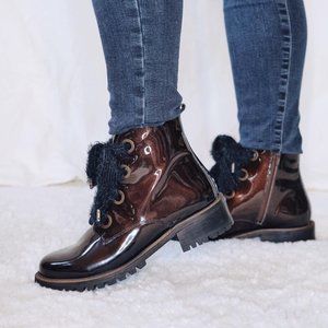 Marine lulu soft Italian leather combat boot
